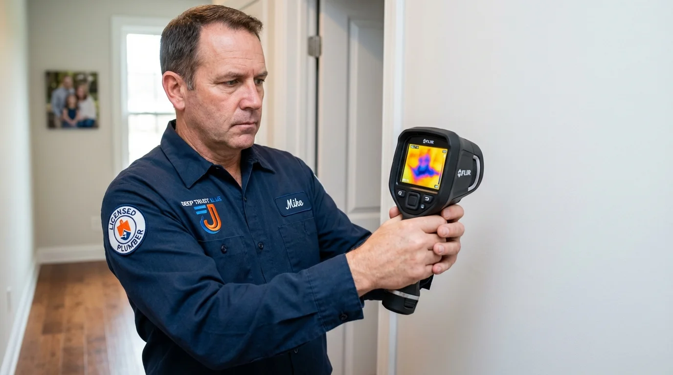 Thermal imaging leak detection by Johns Plumbing LLC in Ponca